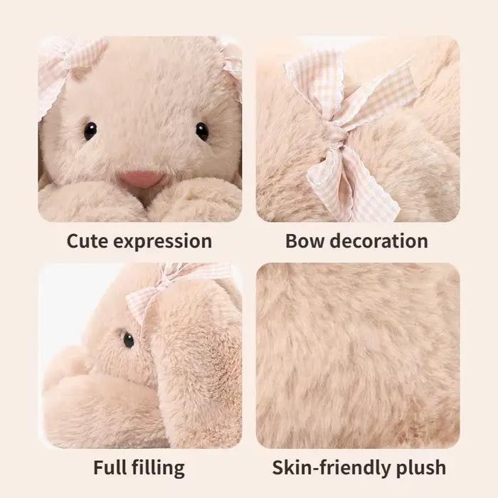 Jouet en peluche chiot mignon, ultra-doux, poupée chien en peluche, compagnon de sommeil réconfortant pour enfants et adultes, cadeau d'anniversaire, décoration intérieure