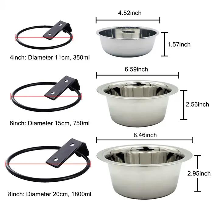 Bol pour chien pliable et Stable, bol d'alimentation sans rouille et sans Corrosion pour garder prop
