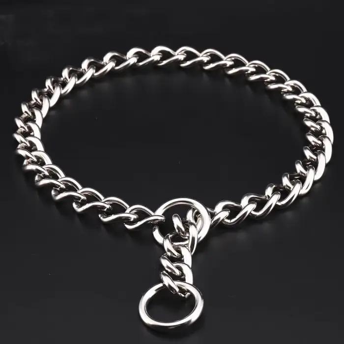 Collier de dressage sans soudure en acier inoxydable 304 pour chien