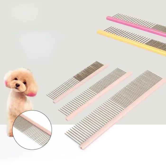 Peigne léger en aluminium pour animaux de compagnie, accessoires d'épilation, épingles en acier inox