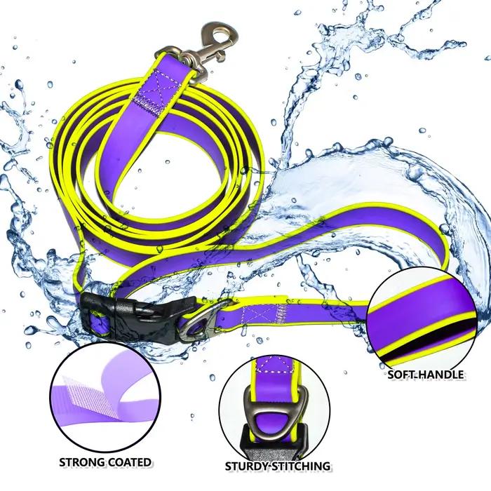Laisse pour chien multifonctionnelle réglable en PVC