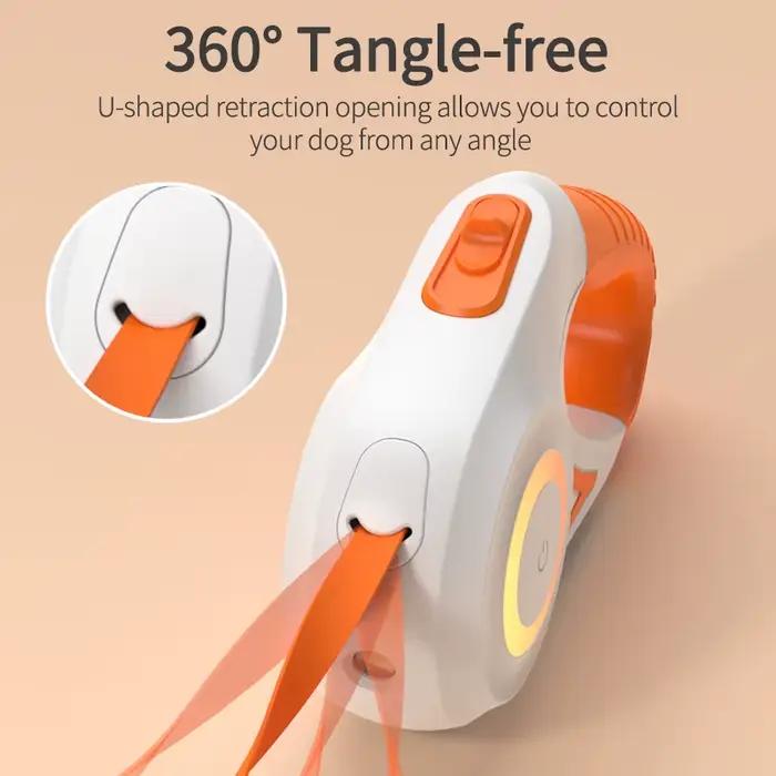 ROJECO 5M automatique chien laisse rétractable LED lumineux leader mode sangles lumineuses pour chie