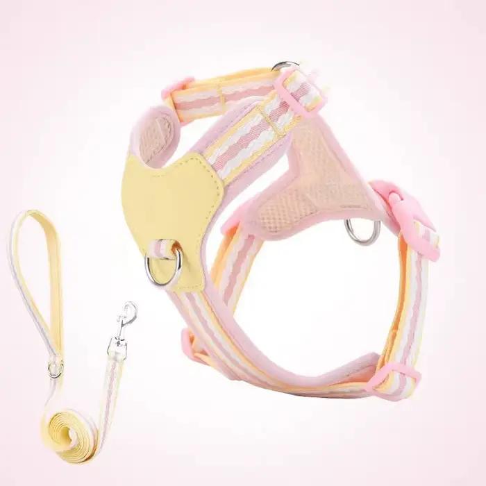 Harnais pour chien/animal de compagnie anti-traction avec collier