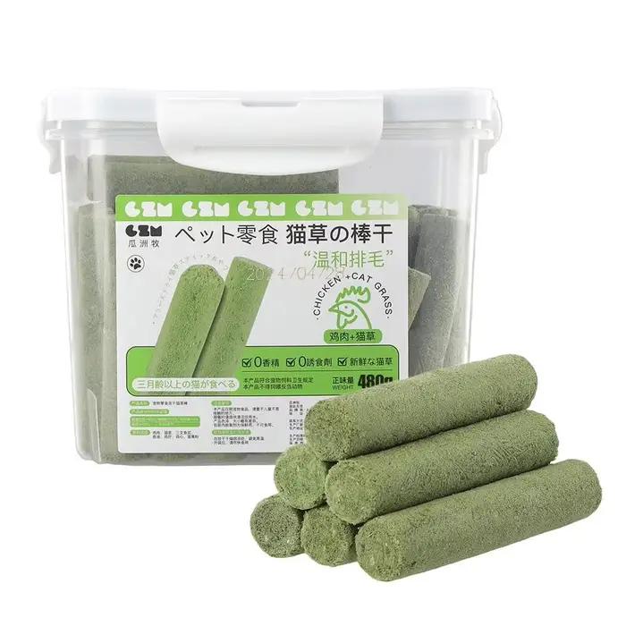 60 bâtons de meulage des dents d'herbe de chat