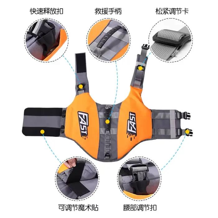Gilet de sauvetage de natation pour animaux de compagnie gilet de sécurité pour chiens nager mode ré