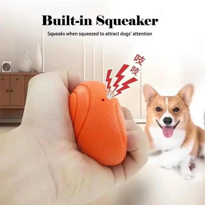 Balle de chien grinçante Durable, jouet interactif élastique indestructible résistant à la mastication pour animaux de compagnie, pour l'entraînement au nettoyage des dents
