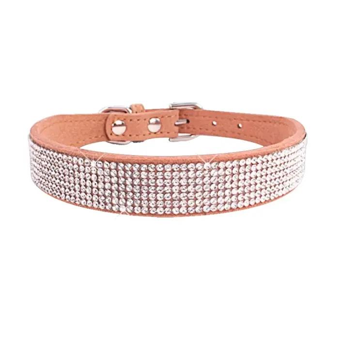 Collier pour chien cristal paillettes strass colliers pour animaux de compagnie en alliage de Zinc c