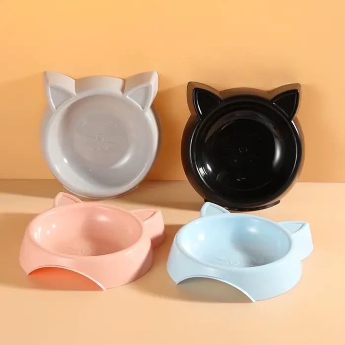 Bols colorés pour animaux de compagnie pour chats et chiens-plaques alimentaires/eau de couleur bonb