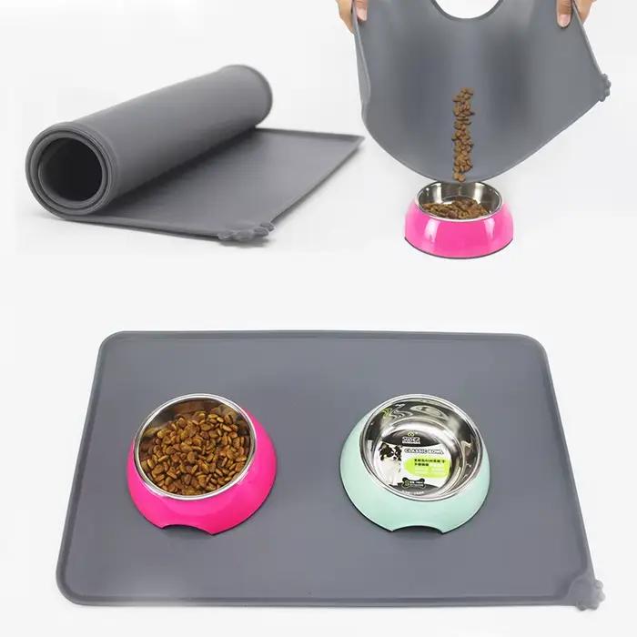 Tapis d'hiver imperméable pour animaux de compagnie, pour chien et chat, couleur unie, en Silicone,