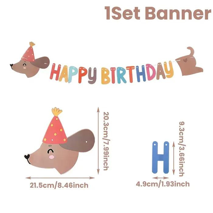 1 pièce Décoration de fête d'anniversaire chien saucisse