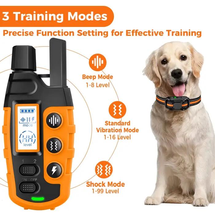 Collier de dressage électrique pour chien, 3300 pieds, télécommande, étanche, comportement pour anim