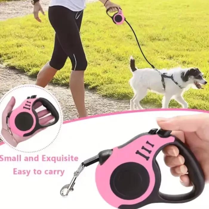 Laisse rétractable automatique pour chien 3m/5m en nylon