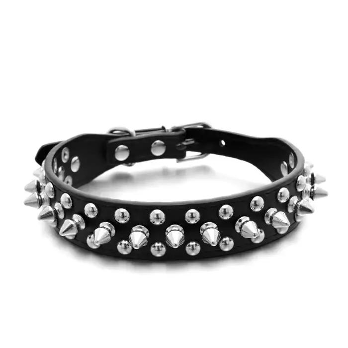 Colliers pour animaux de compagnie pour petits chiens et chats, collier réglable en cuir pour chien,