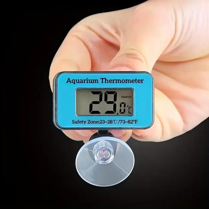 Thermomètre d'aquarium numérique LCD avec sonde ventouse mesure