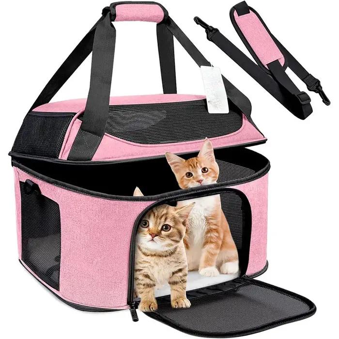 Sac à dos respirant pour chien, Portable et pliable, sac de Transport de voyage approuvé par la compagnie aérienne, pour petits chiens et chats sortants