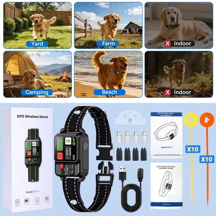 Collier de dressage intelligent GPS sans fil Orcleab pour chien