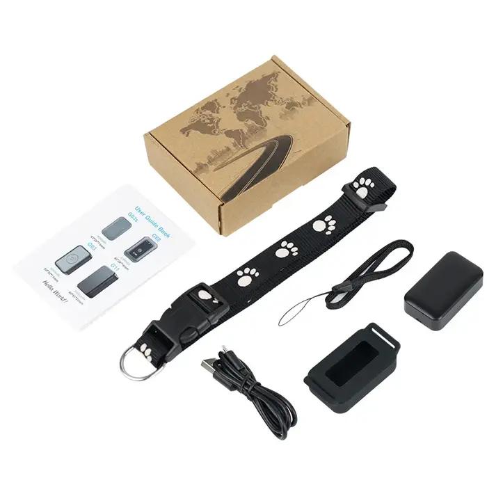 Traceur GPS étanche pour animaux de compagnie, collier de localisation réglable, appel en temps réel, localisateur GPS à commande à distance pour chats et chiens, GSM, AGPS
