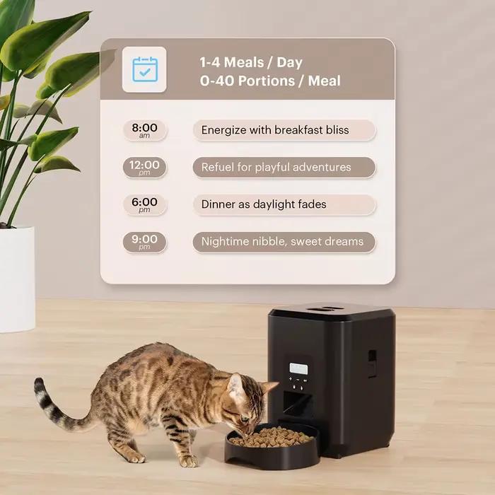 Mangeoire intelligente pour animaux de compagnie mangeoire automatique pour chat Machine de nourritu