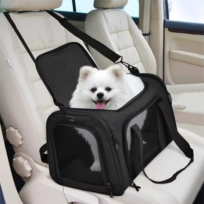Sac à dos de transport pour animaux de compagnie approuvé par les compagnies aériennes, sac de voyage souple pour petits chiens et chats, léger et portable pour le transport de chats