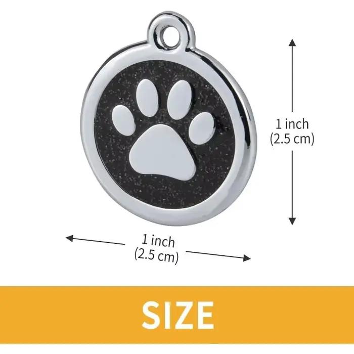 Médaille personnalisée pour collier de chien avec nom gravé