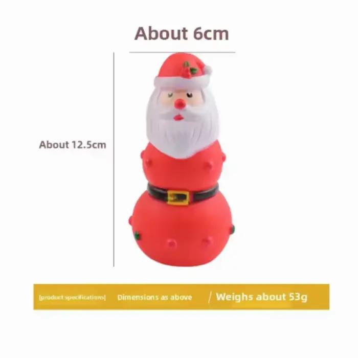 Jouets à mâcher grinçants pour animaux de compagnie sur le thème de Noël