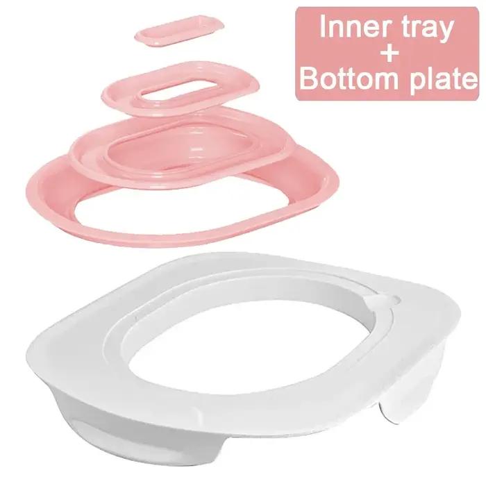 Kit d'entraînement de toilette efficace pour chat avec bac à litière et polymères