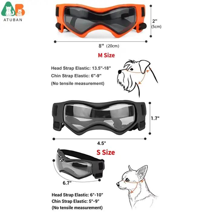ATUBAN Lunettes pour chien de petite race, lunettes de soleil pour chien de petite race Lunettes de