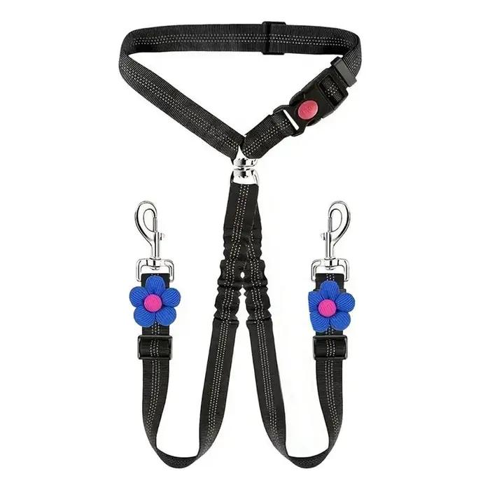 Harnais de sécurité double tête pour chien