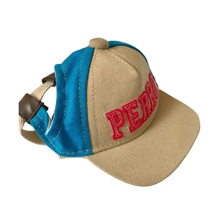 Casquettes pour animaux de compagnie petit chiot Sport lettre casquette pour chiens Baseball visière chapeau été en plei