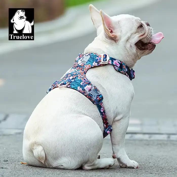 Truelove harnais pour chien nouveau harnais de conception de mode pour petit grand chien coton Flora