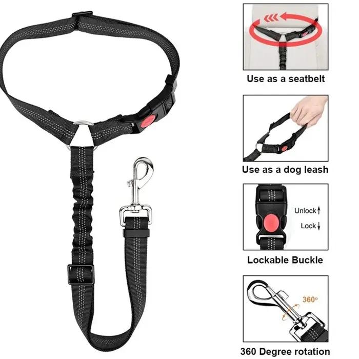 Ceinture de sécurité de voiture Casting pour animaux de compagnie, chiot, promenade, voyage, accesso
