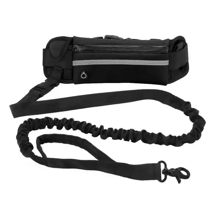Laisse pour chien mains libres avec sac banane