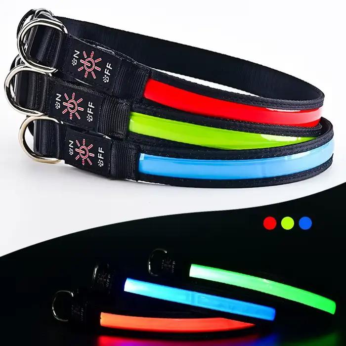 Chien LED Collier réglable USB Rechargeable