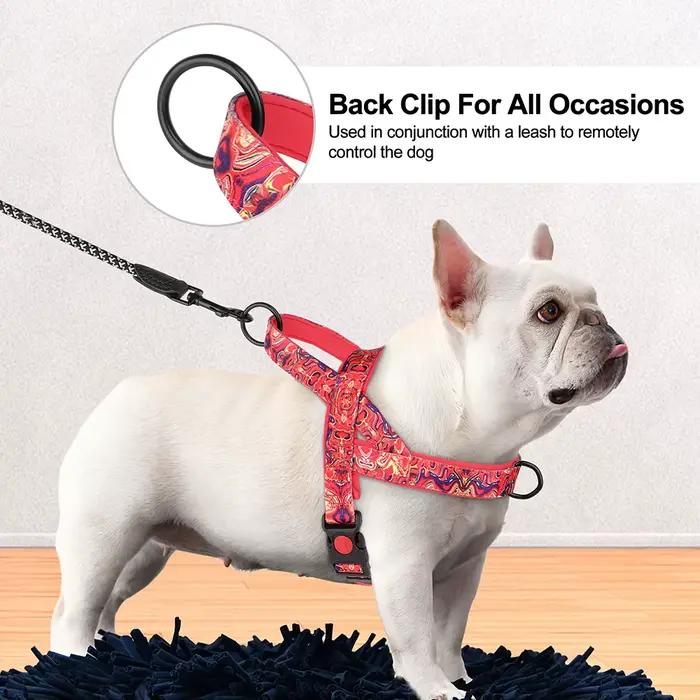 Harnais en Nylon pour chien, sans traction, gilet doux rembourré, gilets de marche pour animaux de c
