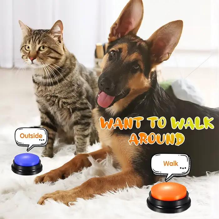 Jouets amusants et enregistrables pour animaux de compagnie, démarrage parlant de voyage pour animau