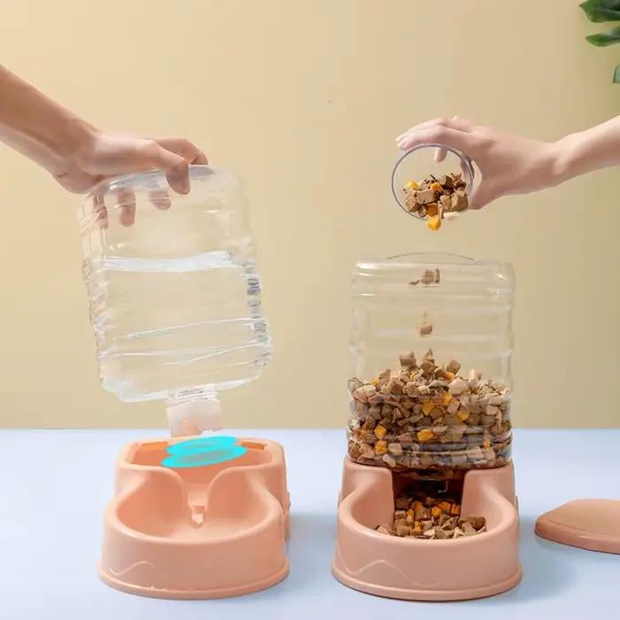 Nouveau Fournitures pour animaux de compagnie chat alimentation chien distributeur de nourriture mangeoire