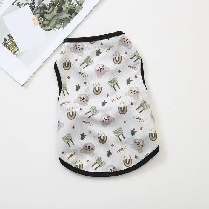 Costume de chien de compagnie mignon de dessin animé imprimé