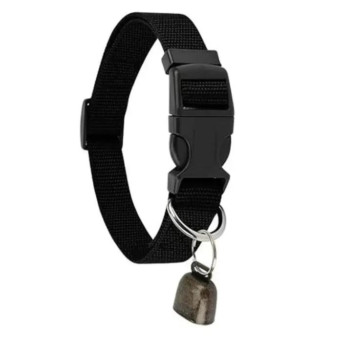 Collier réglable anti-perte pour animaux de compagnie avec boucle à dégagement rapide et clochette