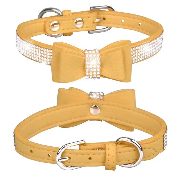 Collier pour animaux de compagnie brillant strass