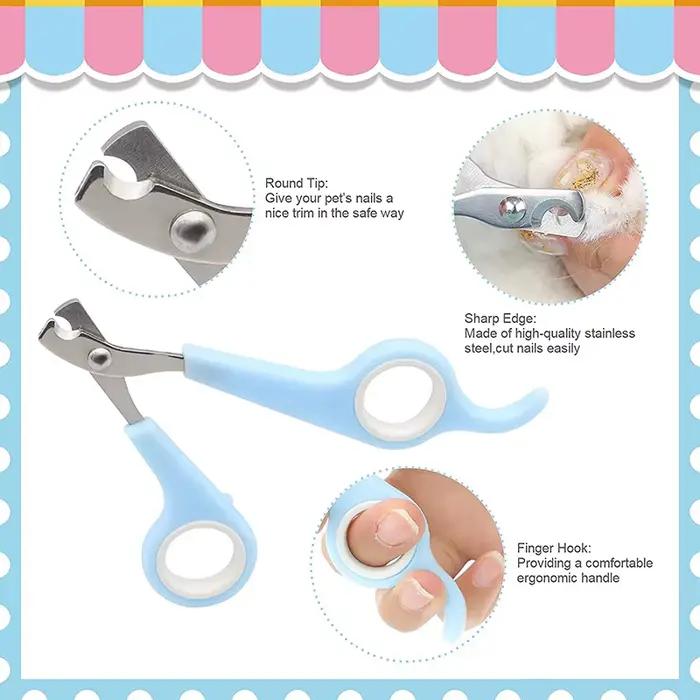 Kit de toilettage pour lapin, dissolvant de taches, peignes de nettoyage, coupe-ongles pour animaux