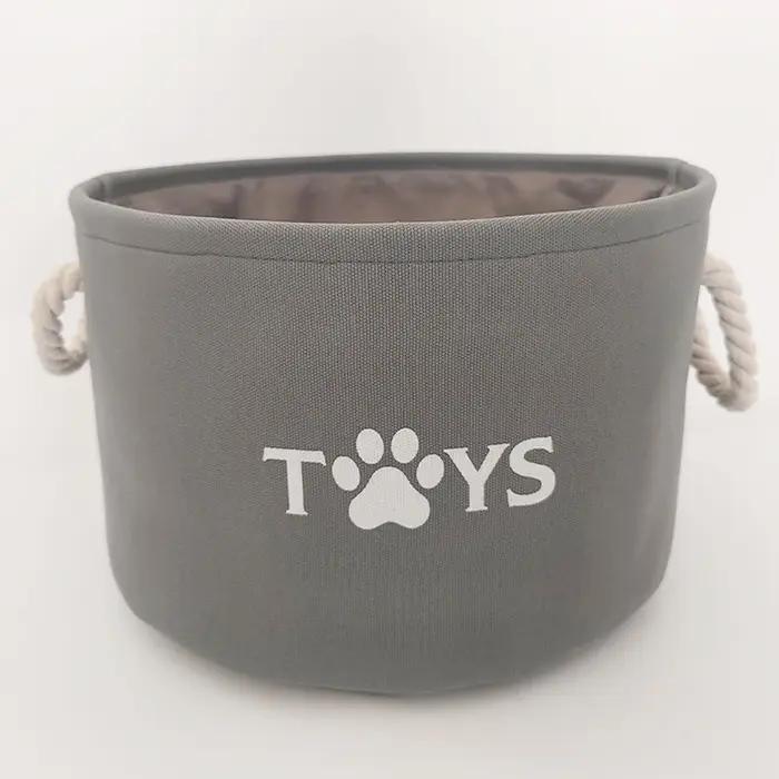 Panier rond pour jouets d'animaux de compagnie