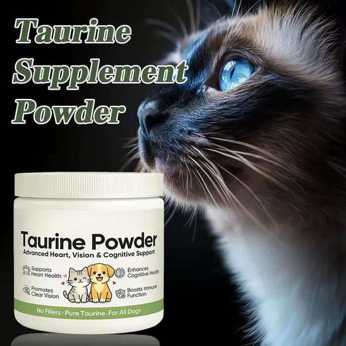 1/2/3 pièces 200g Poudre de Taurine Paw VitaTtaurine – Complément pour Chiens et Chats – Soutient la Santé Cardiaque et la Vision – Bien-être Quotidien