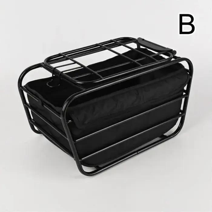 Panier de vélo 2-en-1 pour chiens et chats de petite et moyenne taille jusqu'à 12 lb, pour courses quotidiennes, panier de transport pour animaux de compagnie à fixer sur le porte-bagages arrière