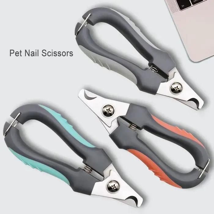 Coupe-ongles professionnel en acier inoxydable pour animaux de compagnie, ciseaux à griffes pour chi