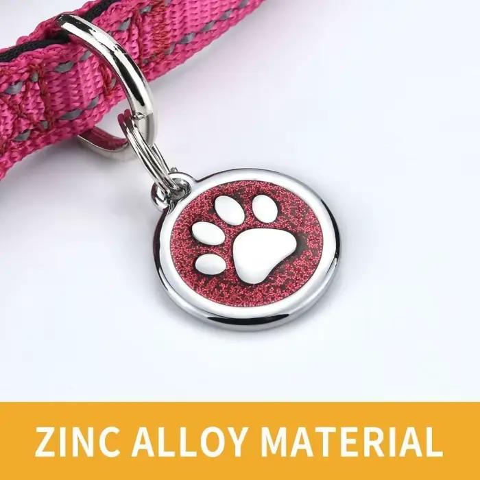 Médaille personnalisée pour collier de chien avec nom gravé