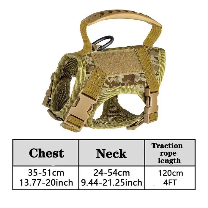 Harnais tactique pour chien et chat