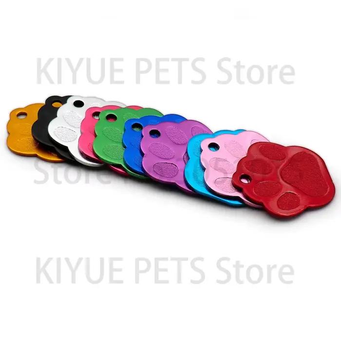 Étiquettes d'identification 3D en forme de PAW, 20 pièces, exquises et personnalisées pour chien de