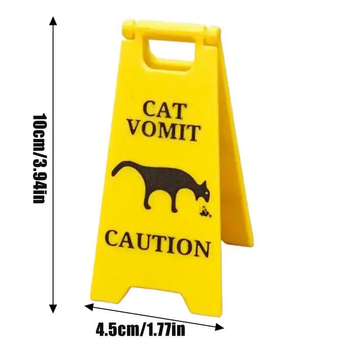Panneau d'avertissement créatif pour chien et chat