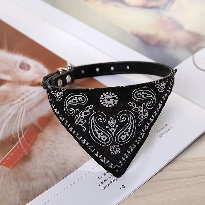 Collier Triangle pour chien et chat, écharpe pour petits et moyens chiens, imprimé ethnique, Bandana