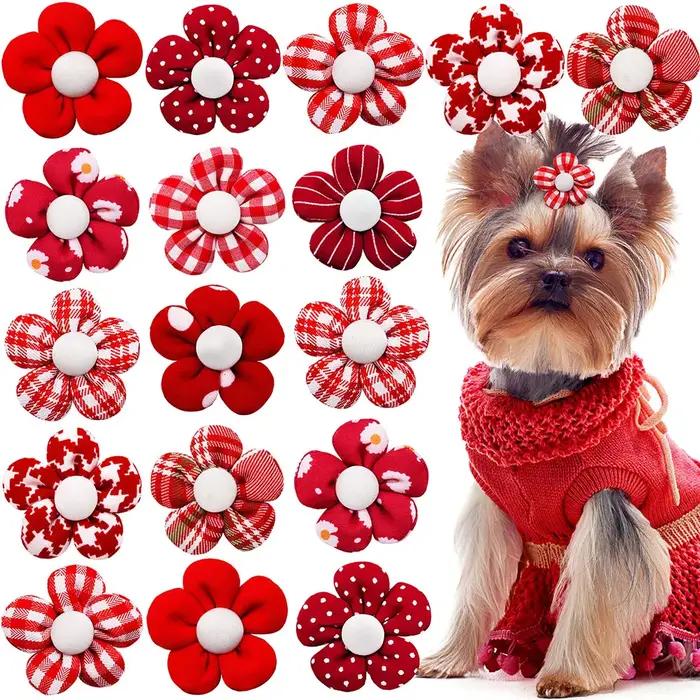Nministériels d papillon décoratif avec bandes en caoutchouc pour petit chien